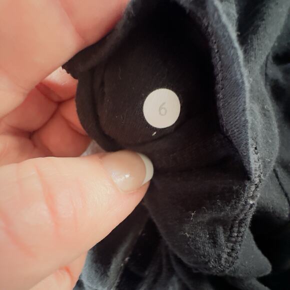 Lululemon Solace Ruched Jacket Black Sz 6 Asymmetril Moto Zip Stretch Athleisure - Picture 9 of 9